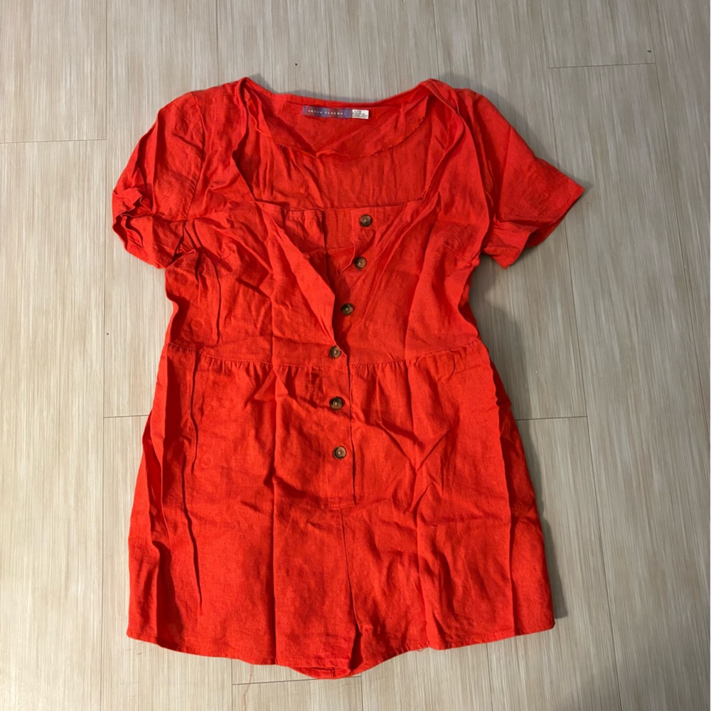 Urban Renewal Bright Orange Romper